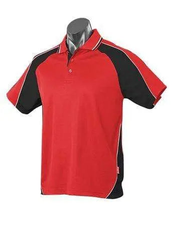 Aussie Pacific Panorama Men's Polo Shirt 1309 Casual Wear Aussie Pacific Red/Black/White S
